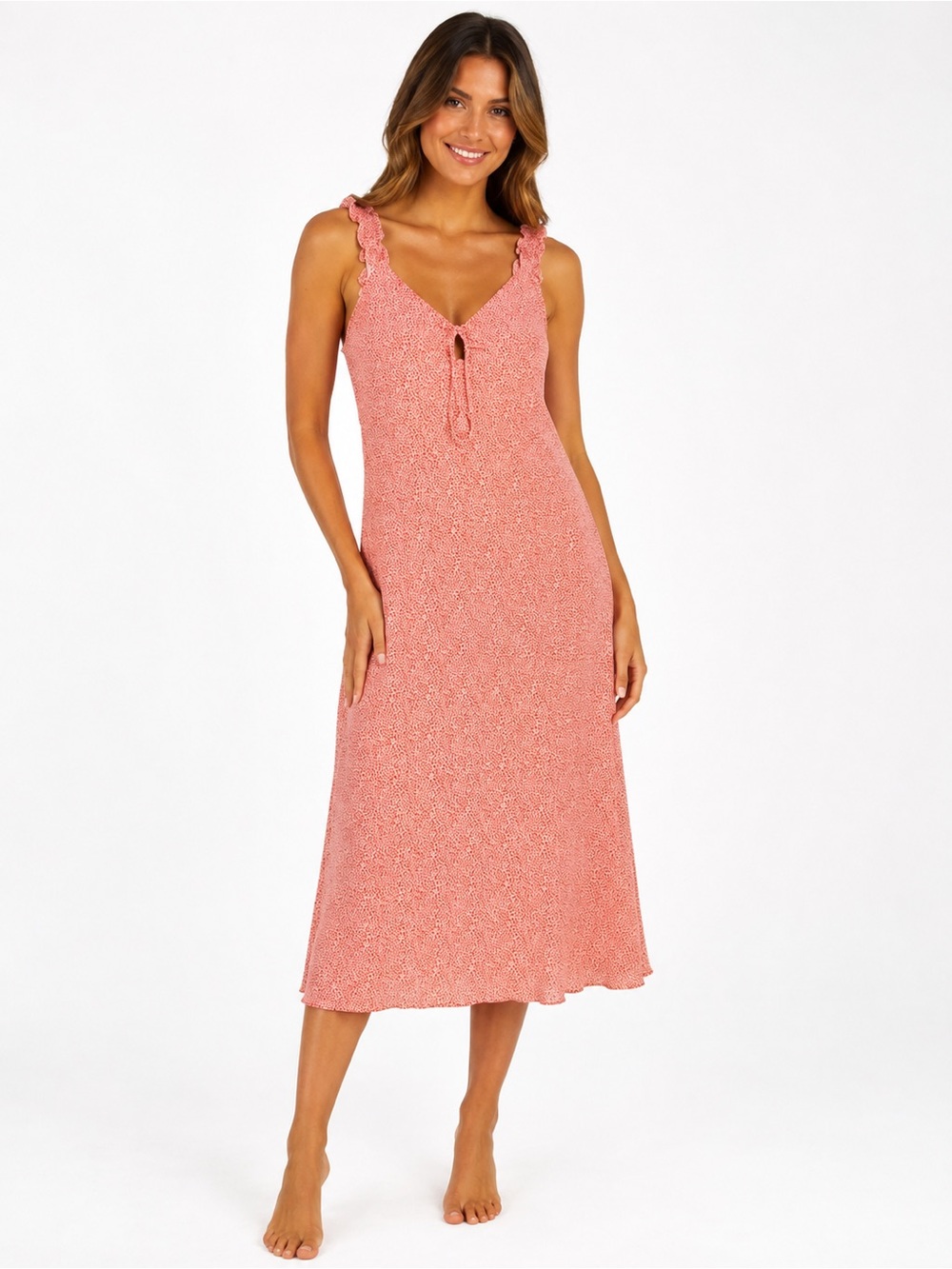 Sienna Sky Speckled Midi Dress | Size Small